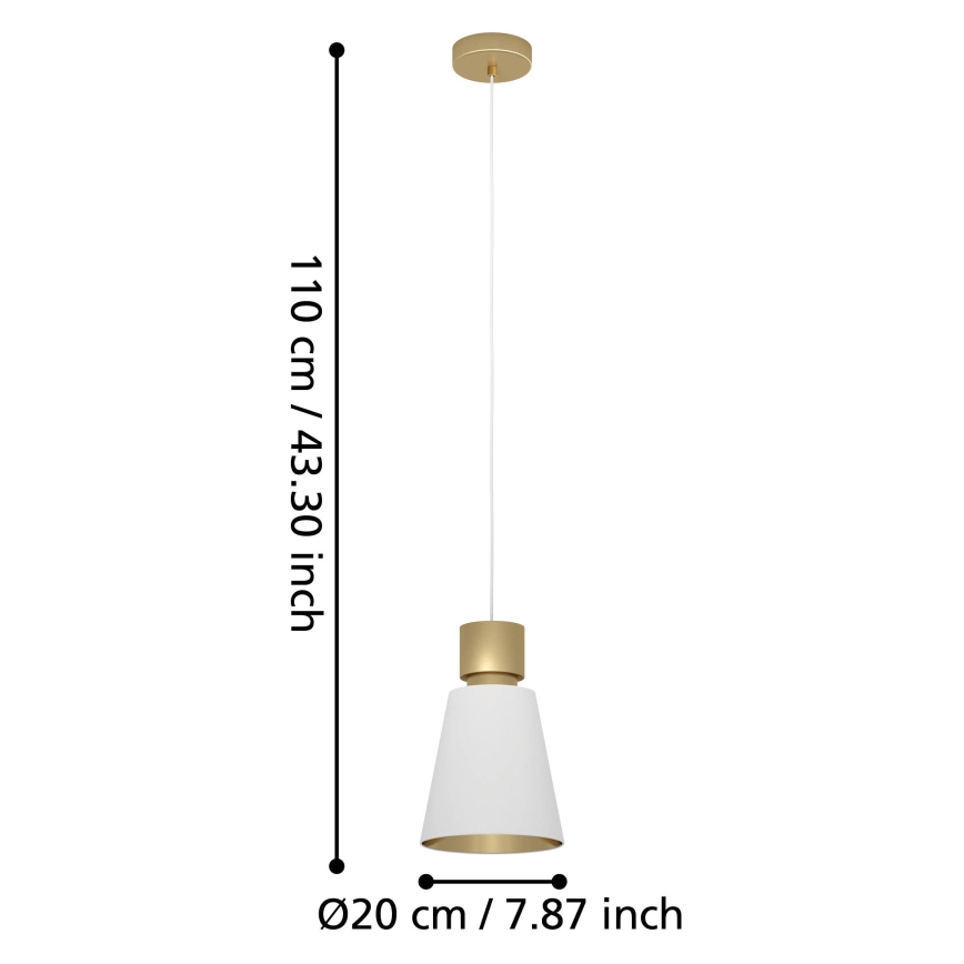 Eglo - Lustr na lanku 1xE27/40W/230V