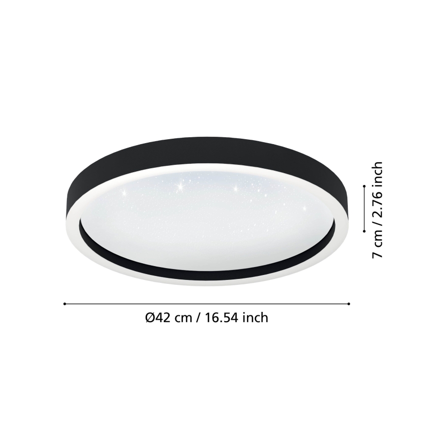 Eglo - LED RGBW Stmívatelné stropní svítidlo LED/17,8W/230V 2700-6500K