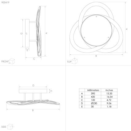 Eglo - LED Stropní svítidlo LED/35W/230V