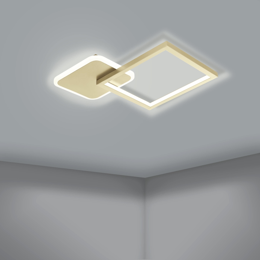 Eglo - LED Stmívatelné stropní svítidlo LED/15W/230V zlatá + dálkové ovládání