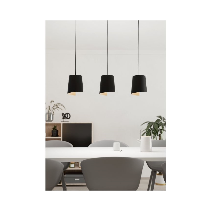Eglo - Lustr na lanku 3xE27/40W/230V
