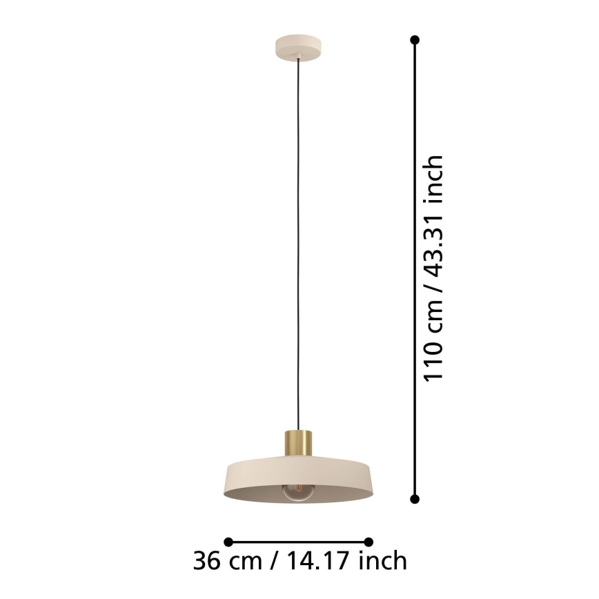Eglo - Lustr na lanku 1xE27/40W/230V