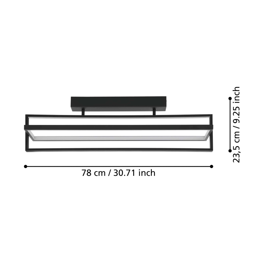 Eglo - LED Stmívatelné stropní svítidlo LED/34W/230V + dálkové ovládání