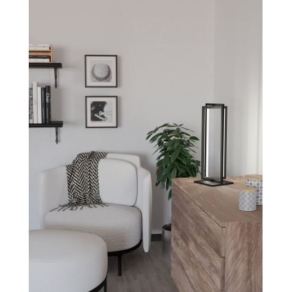 Eglo - LED Stmívatelná stolní lampa LED/15,5W/230V + dálkové ovládání