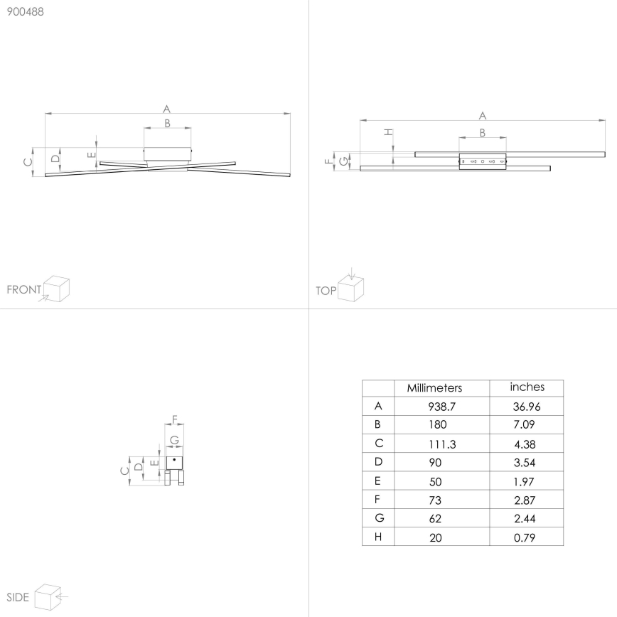 Eglo - LED Stmívatelné stropní svítidlo 2xLED/13W/230V