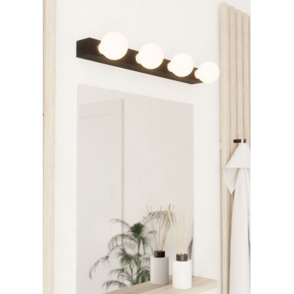 Eglo - Nástěnné svítidlo 4xE27/40W/230V černá