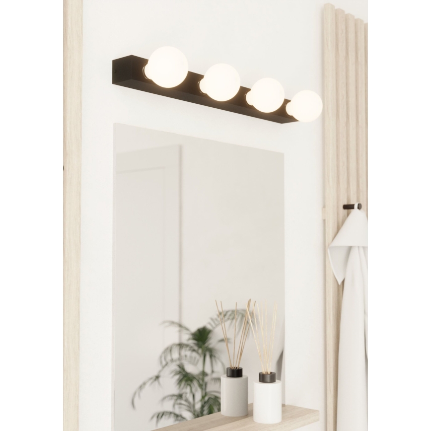 Eglo - Nástěnné svítidlo 4xE27/40W/230V černá