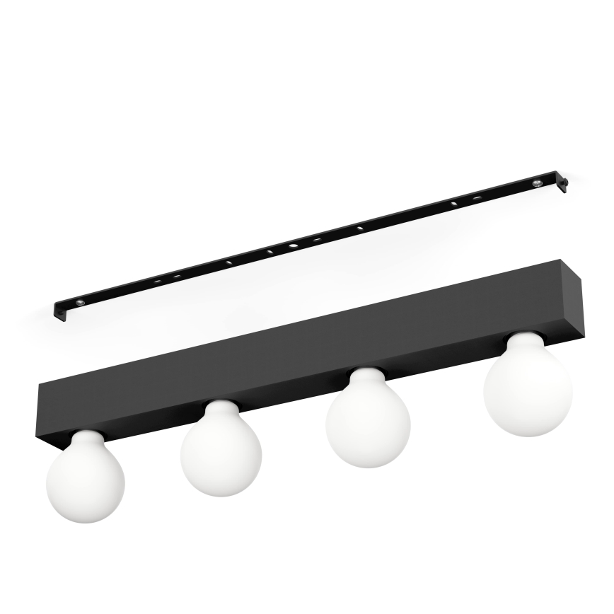 Eglo - Nástěnné svítidlo 4xE27/40W/230V černá