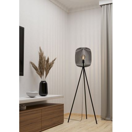Eglo - Stojací lampa 1xE27/40W/230V černá