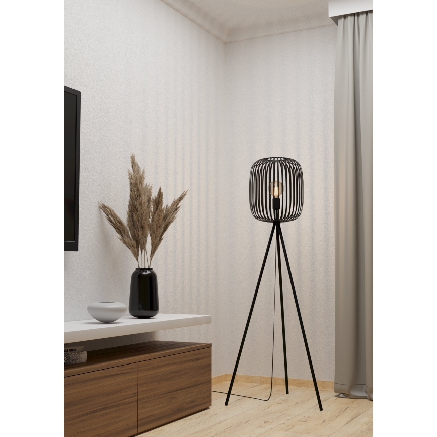 Eglo - Stojací lampa 1xE27/40W/230V černá