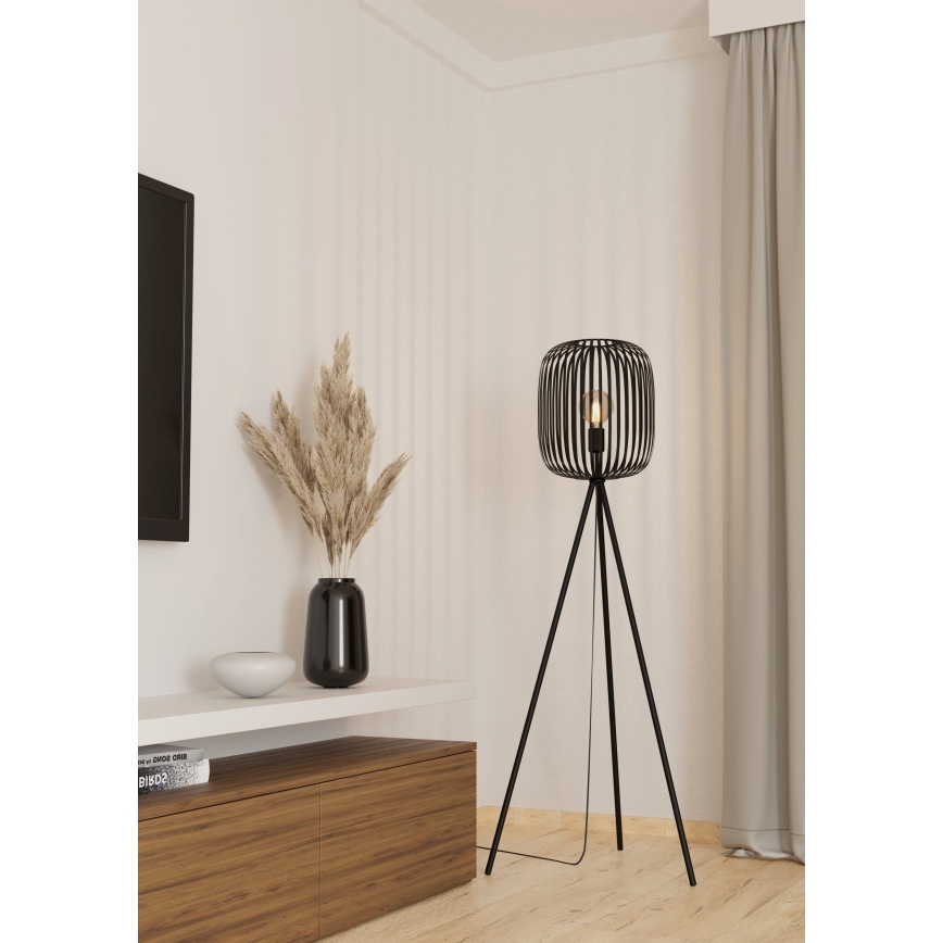 Eglo - Stojací lampa 1xE27/40W/230V černá