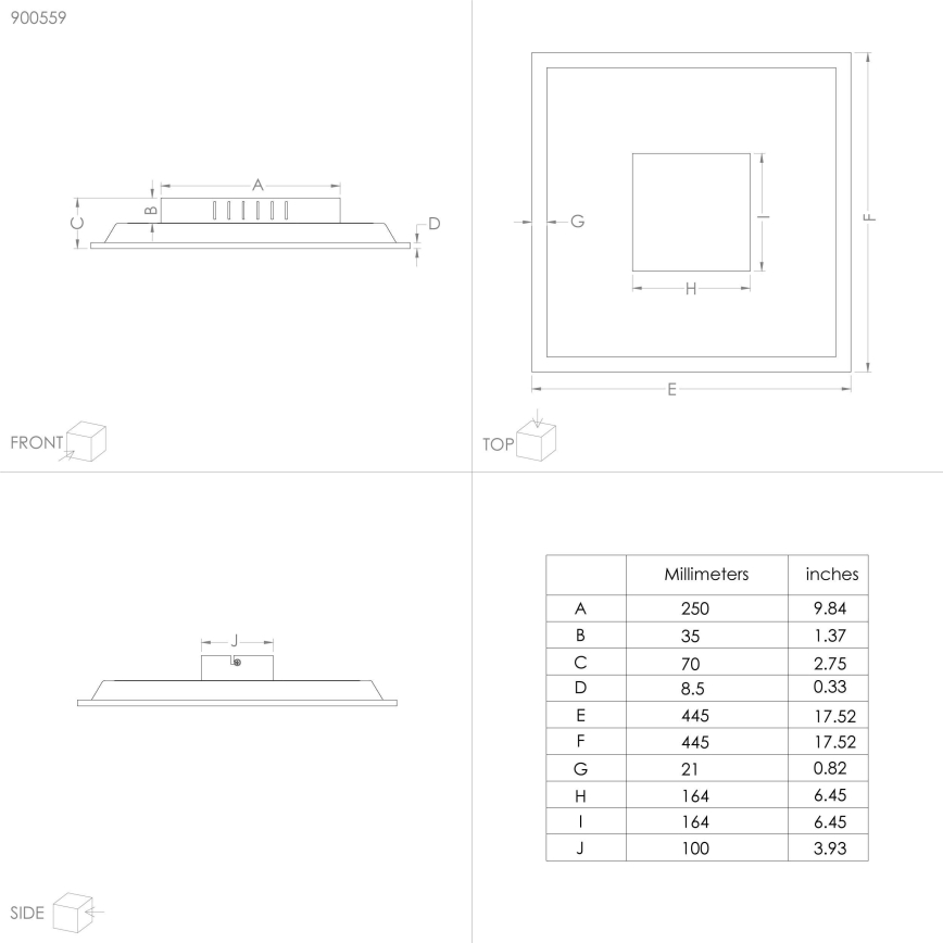 Eglo - LED Stropní svítidlo LED/28W/230V