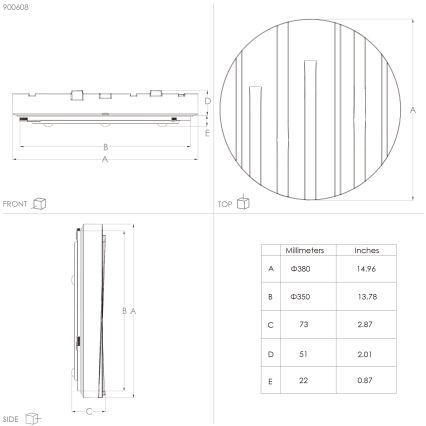 Eglo - LED Stropní svítidlo LED/19,5W/230V pr. 38 cm