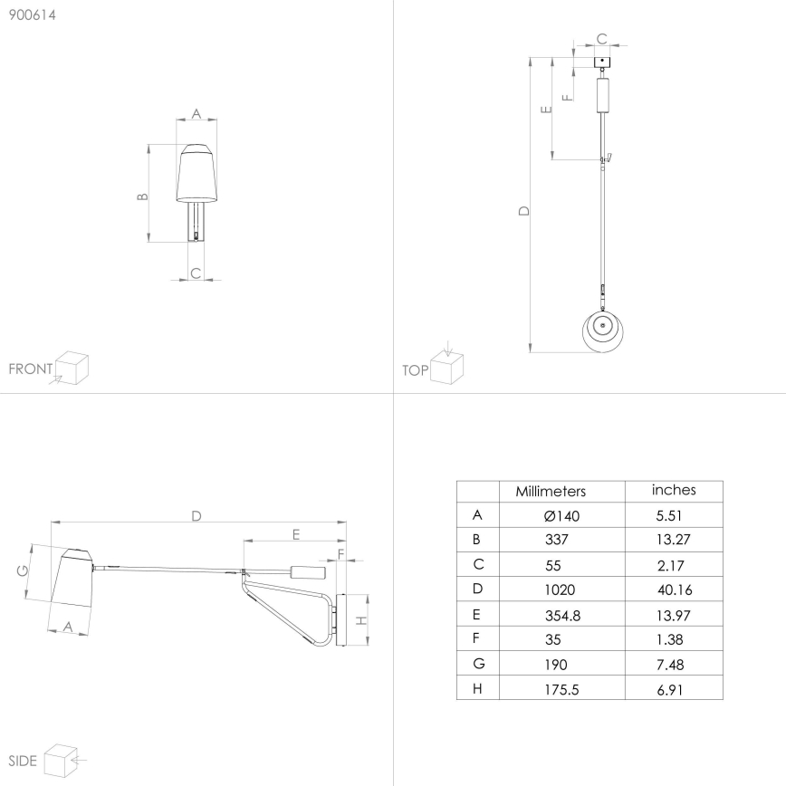 Eglo - Nástěnná lampa 1xE27/28W/230V