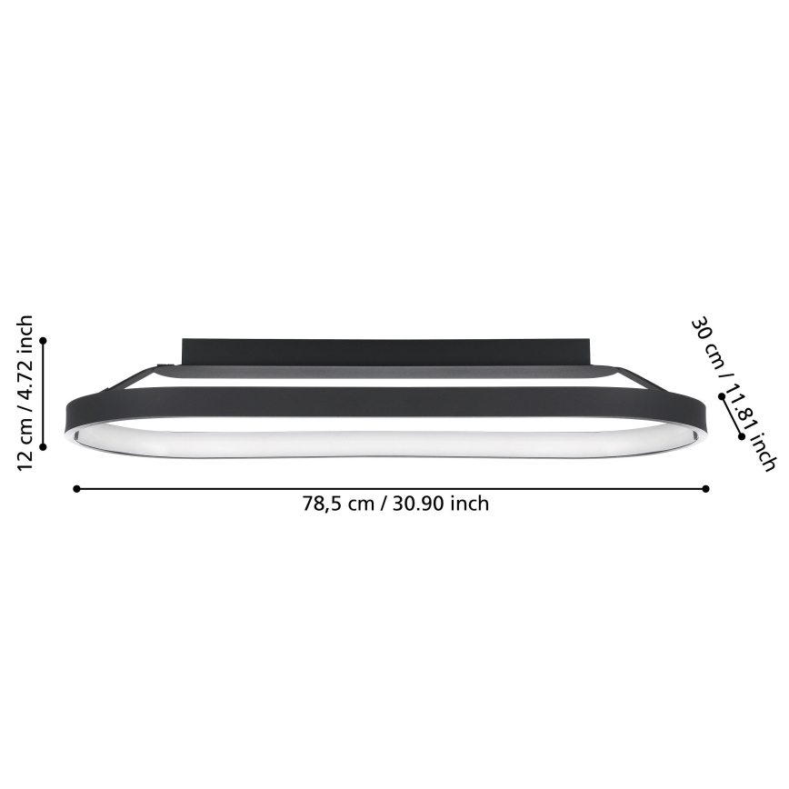 Eglo - LED Stmívatelné stropní svítidlo LED/27W/230V
