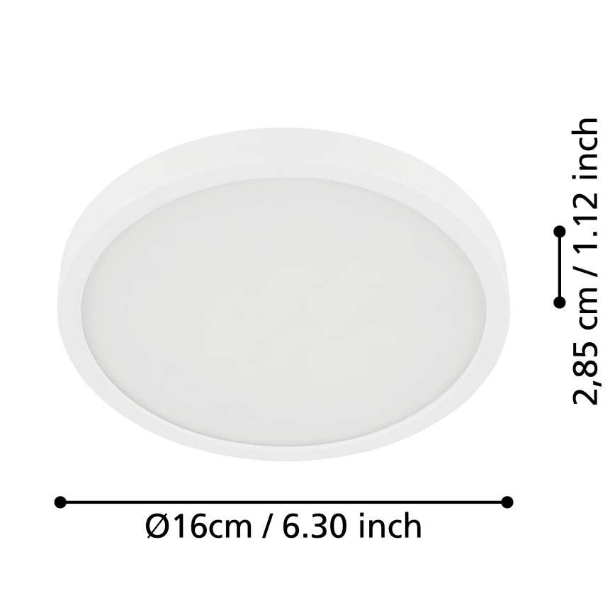 Eglo - LED Koupelnové stropní svítidlo LED/11W/230V IP44 bílá