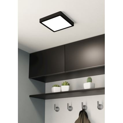 Eglo - LED Koupelnové stropní svítidlo LED/17W/230V IP44 černá