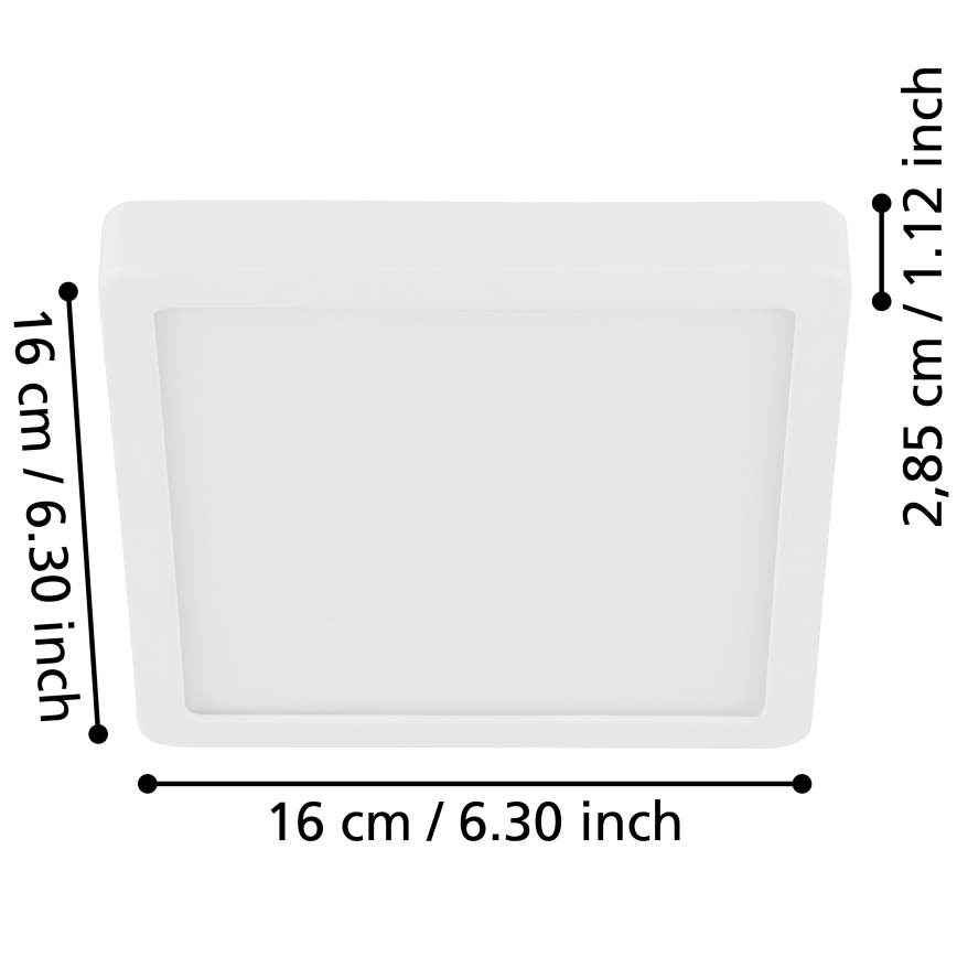 Eglo - LED Koupelnové stropní svítidlo LED/11W/230V IP44 bílá
