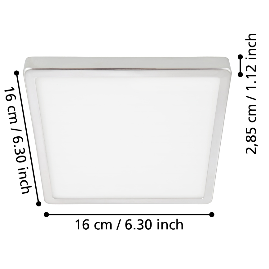 Eglo - LED Koupelnové stropní svítidlo LED/11W/230V IP44 lesklý chrom