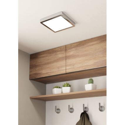 Eglo - LED Koupelnové stropní svítidlo LED/17W/230V IP44 chrom