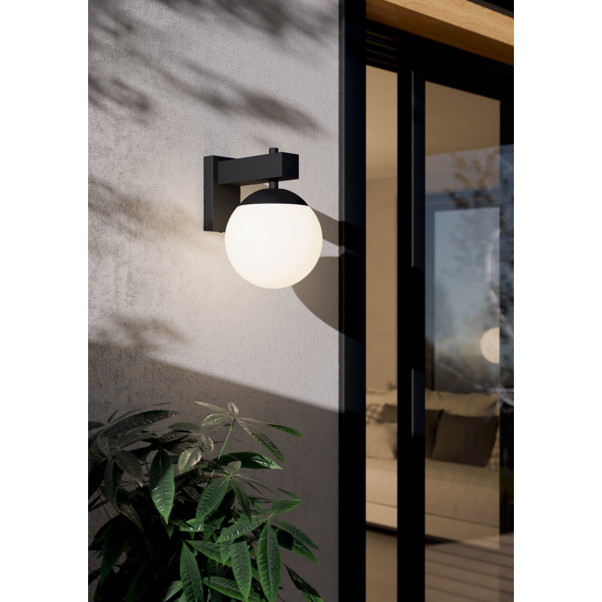 Eglo - Venkovní nástěnné svítidlo 1xE27/40W/230V černá IP44