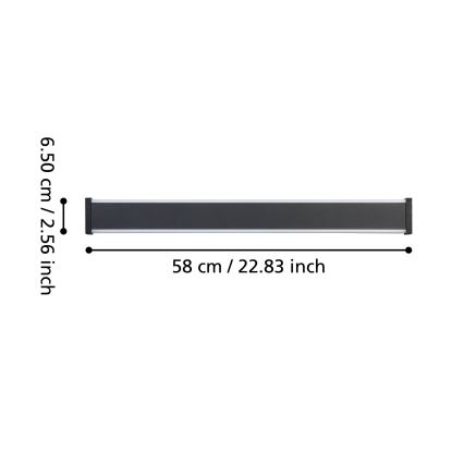 Eglo - LED Venkovní nástěnné svítidlo 2xLED/7W/230V 3000K IP55 černá