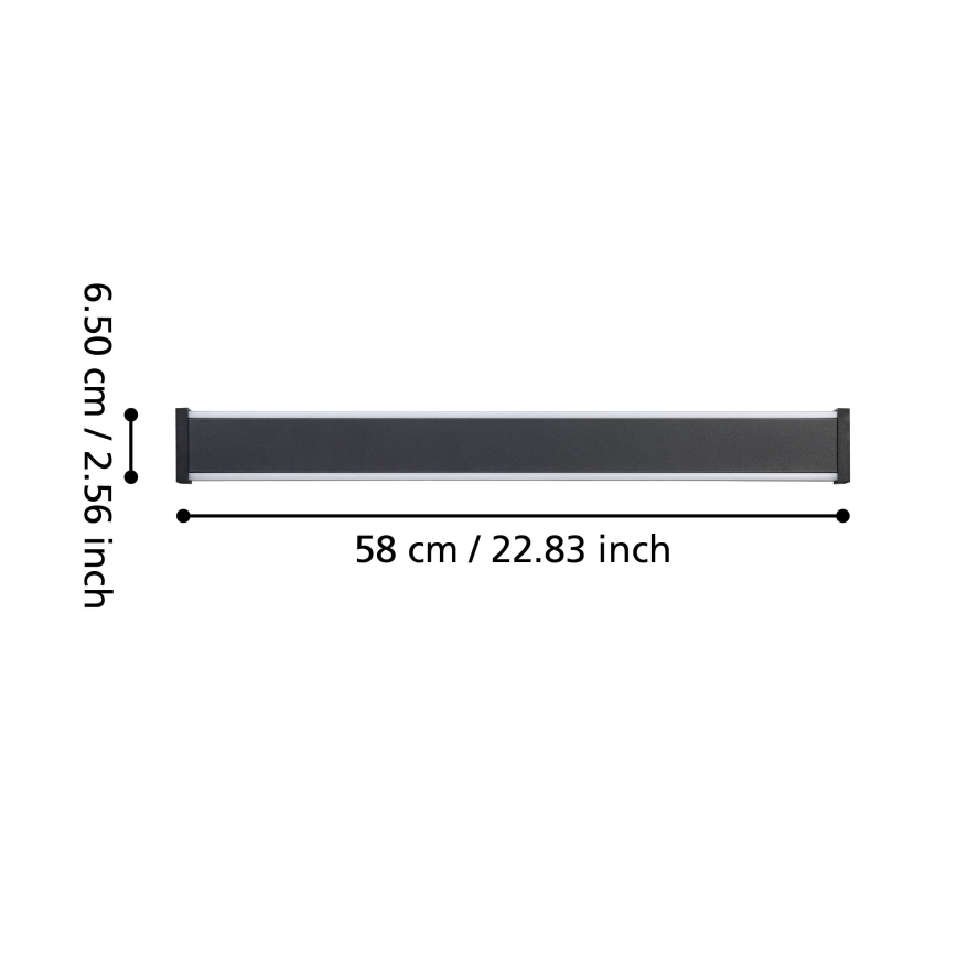 Eglo - LED Venkovní nástěnné svítidlo 2xLED/7W/230V 3000K IP55 černá