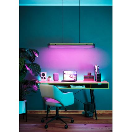 Eglo - LED RGBW Stmívatelný lustr na lanku LED/34W/230V 2700-6500K