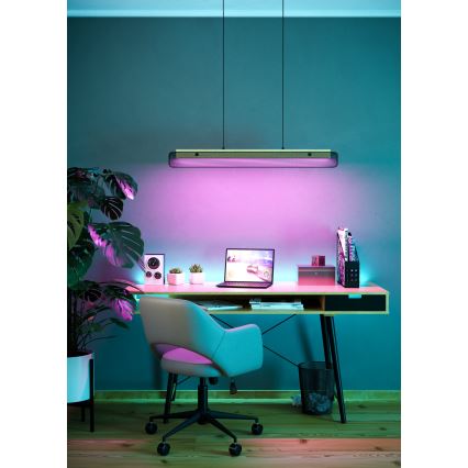 Eglo - LED RGBW Stmívatelný lustr na lanku LED/34W/230V 2700-6500K