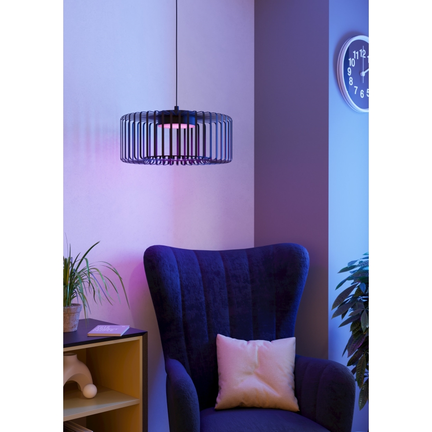Eglo - LED RGBW Stmívatelný lustr na lanku LED/22W/230V 2700-6500K