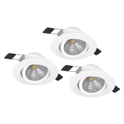 Eglo - SADA 3xLED Stmívatelné svítidlo 3xLED/6W/230V bílá