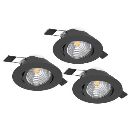 Eglo - SADA 3x LED Stmívatelné podhledové svítidlo SALICETO LED/6W/230V