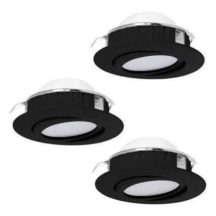 Eglo - SADA 3x LED Stmívatelné podhledové svítidlo PINEDA LED/5,5W/230V