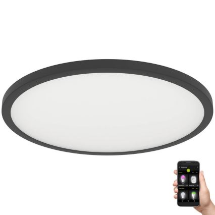 Eglo - LED Stmívatelné stropní svítidlo LED/41W/230V pr. 60 cm černá