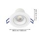 Eglo - LED RGBW Stmívatelné podhledové svítidlo LED/4,7W/230V bílá