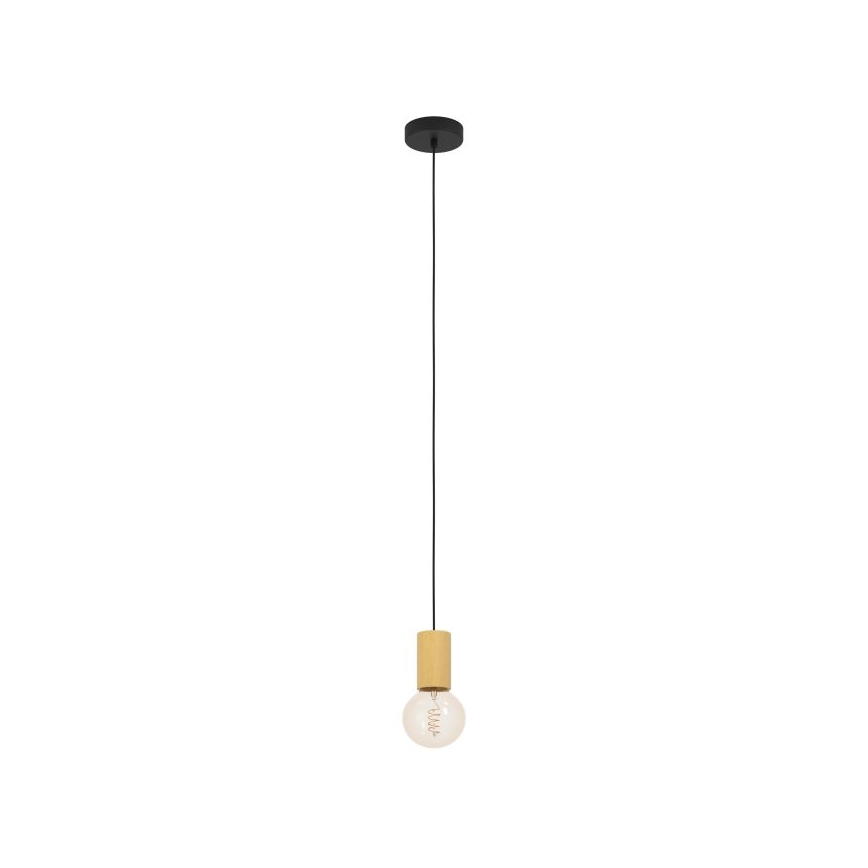 Eglo - Lustr na lanku 1xE27/40W/230V hnědá