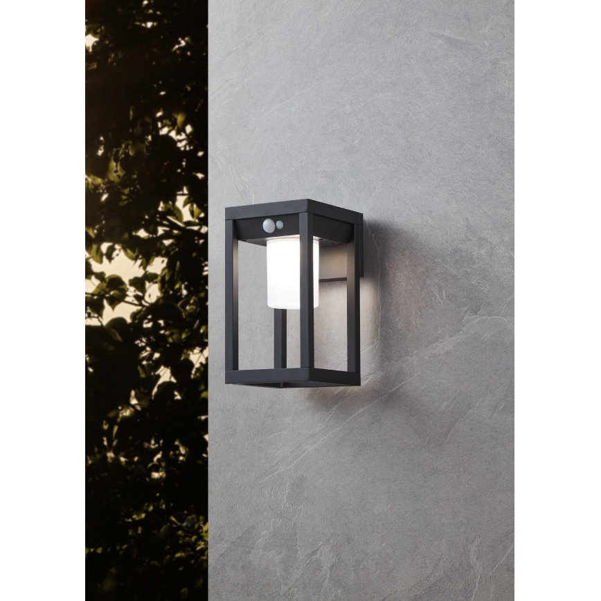 Eglo - LED Solární nástěnné svítidlo se senzorem LED/3,7W/3,7V 2000 mAh IP44