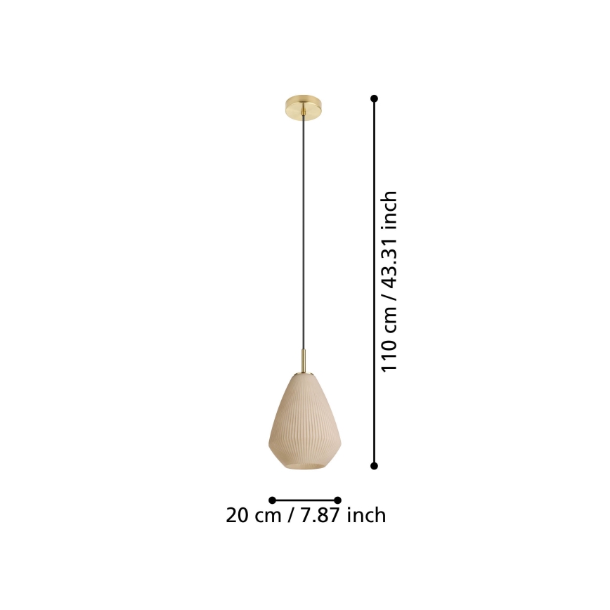 Eglo - Lustr na lanku 1xE27/40W/230V