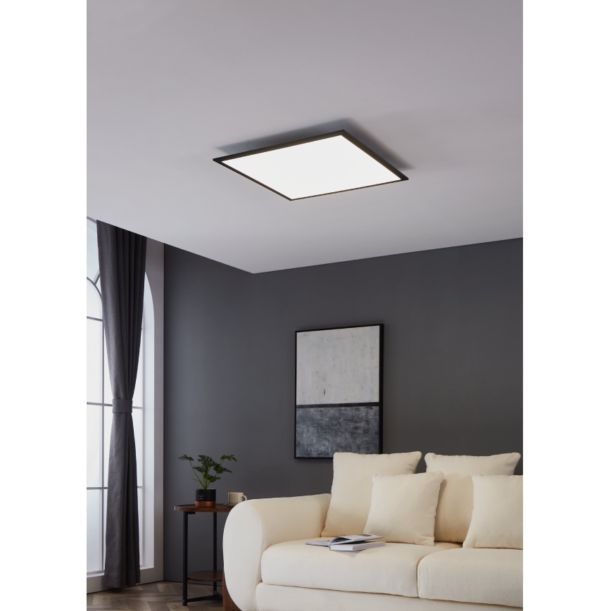 Eglo - LED Stropní svítidlo LED/33W/230V 60x60 cm černá