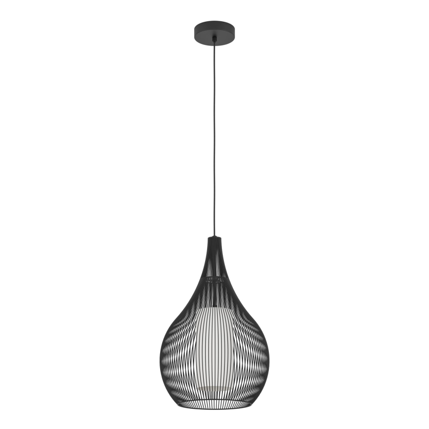 Eglo - Lustr na lanku 1xE27/40W/230V černá