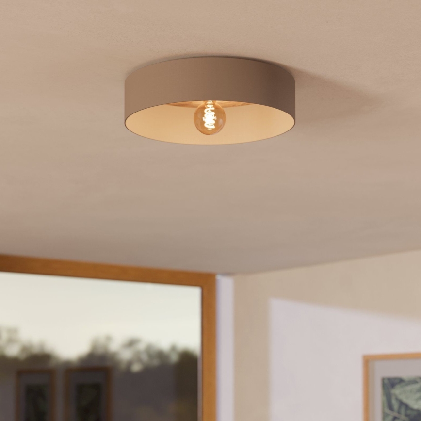 Eglo 900838 - Stropní svítidlo DUAIA 1xE27/40W/230V hnědá