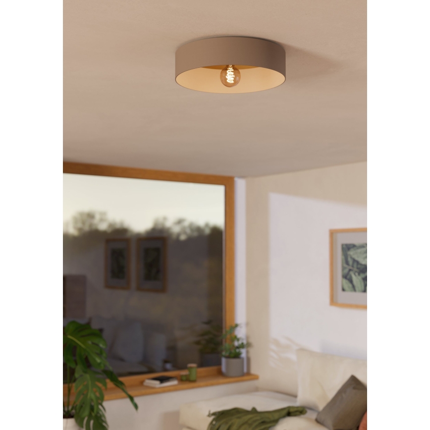 Eglo 900838 - Stropní svítidlo DUAIA 1xE27/40W/230V hnědá