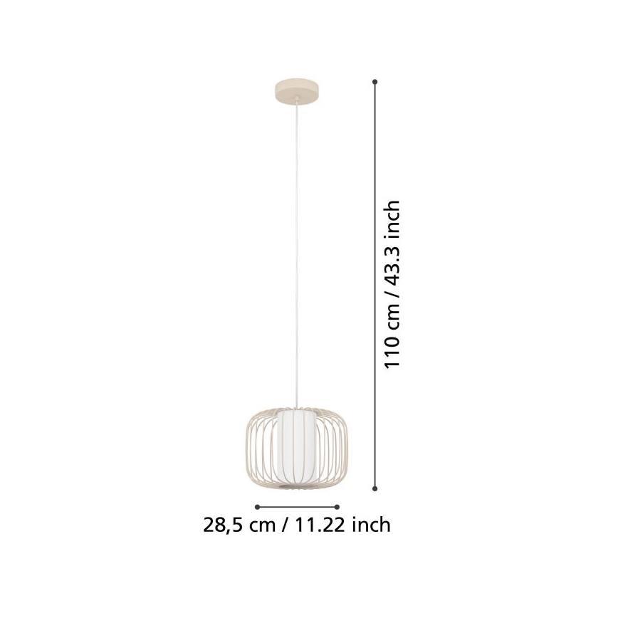 Eglo - Lustr na lanku 1xE27/40W/230V pr. 28,5 cm
