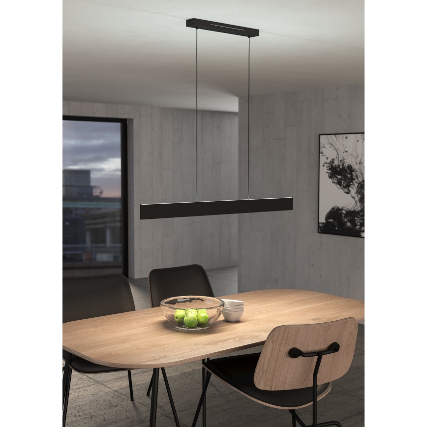 Eglo - LED RGBW Stmívatelný lustr na lanku LED/38W/230V 2700-6500K černá