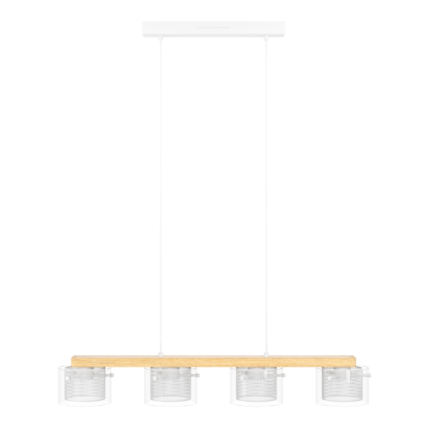 Eglo - LED RGBW Stmívatelný lustr na lanku 4xLED/3,7W/230V 2700-6500K