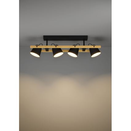 Eglo - LED RGBW Stmívatelný přisazený lustr 4xLED/3,7W/230V 2700-6500K