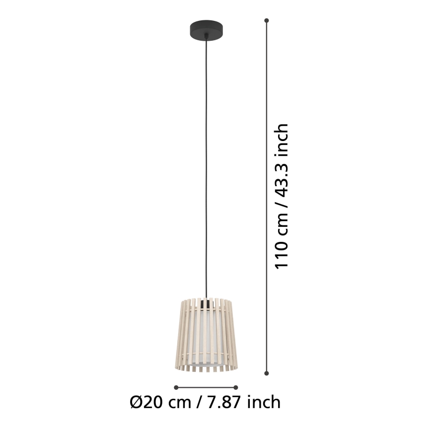 Eglo - Lustr na lanku 1xE27/25W/230V