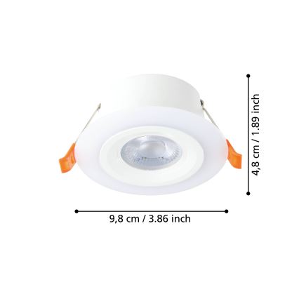 Eglo - LED Podhledové svítidlo LED/4,8W/230V bílá