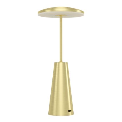 Eglo - LED Stmívatelná dotyková venkovní lampa LED/2,8W/5V 2400K/3000K/4000K 5200 mAh IP54 zlatá