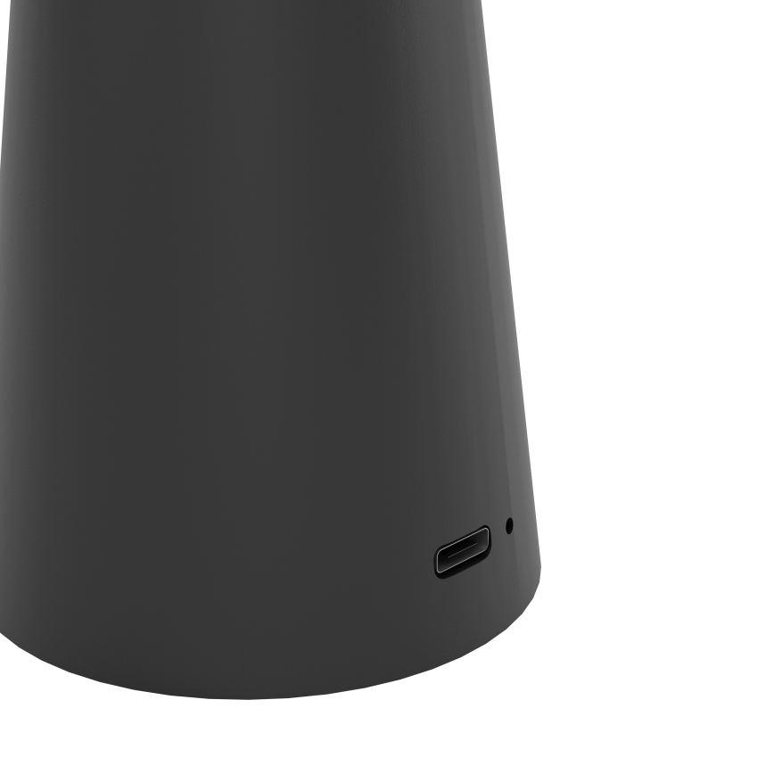 Eglo - LED Stmívatelná dotyková venkovní lampa LED/2,8W/5V 2400K/3000K/4000K 5200 mAh IP54 černá